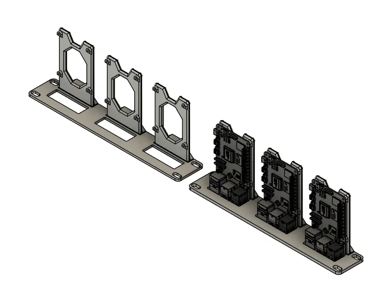Giá đỡ rack 10 inch cho 3 Raspberry Pi - Image 1