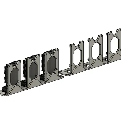 Giá đỡ rack 10 inch cho 3 Raspberry Pi