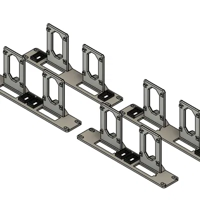 Giá đỡ Rack 10 inch cho 2x Pi