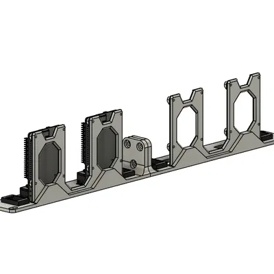 Giá đỡ rack 19 inch cho 4 Raspberry Pi