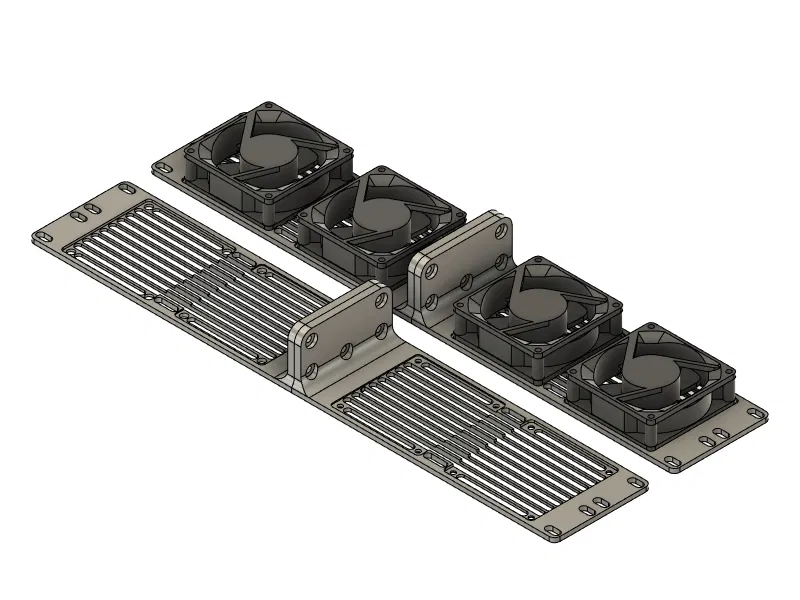 Tấm Bịt 19 inch 2U Gắn Quạt 80mm - Image 1