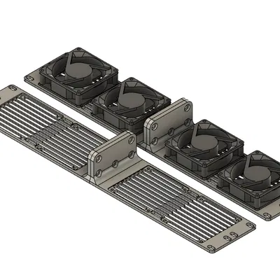 Tấm Bịt 19 inch 2U Gắn Quạt 80mm