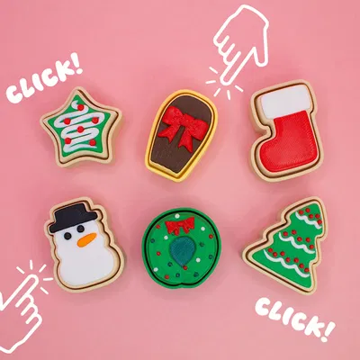 Khuôn Bánh Giáng Sinh Fidget Clickers
