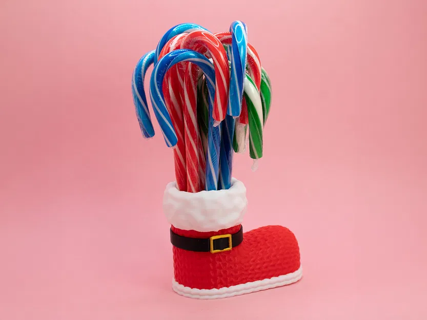 Chân Ủng Ông Già Noel Đan Len Để Bút - Image 1