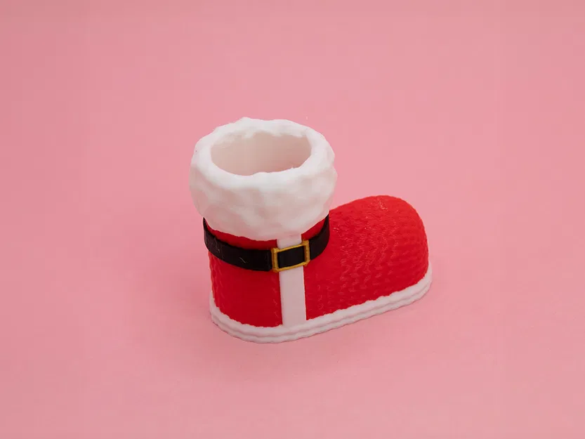 Chân Ủng Ông Già Noel Đan Len Để Bút - Image 2