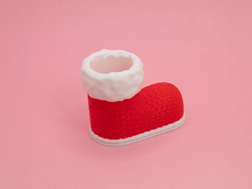 Chân Ủng Ông Già Noel Đan Len Để Bút - Image 3