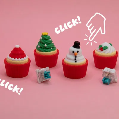 Con Quay Fidget Cupcake Giáng Sinh