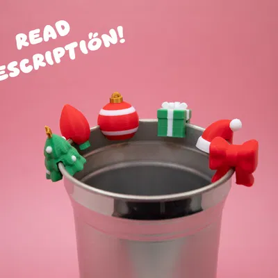 Dấu Đánh Dấu Đồ Uống Giáng Sinh