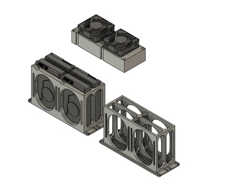 Giá Đỡ Rack 10 inch Cho 4 Ổ Cứng 3.5 inch - Image 2