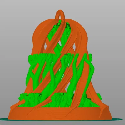 Chuông Giáng Sinh Xoắn Ốc Mở