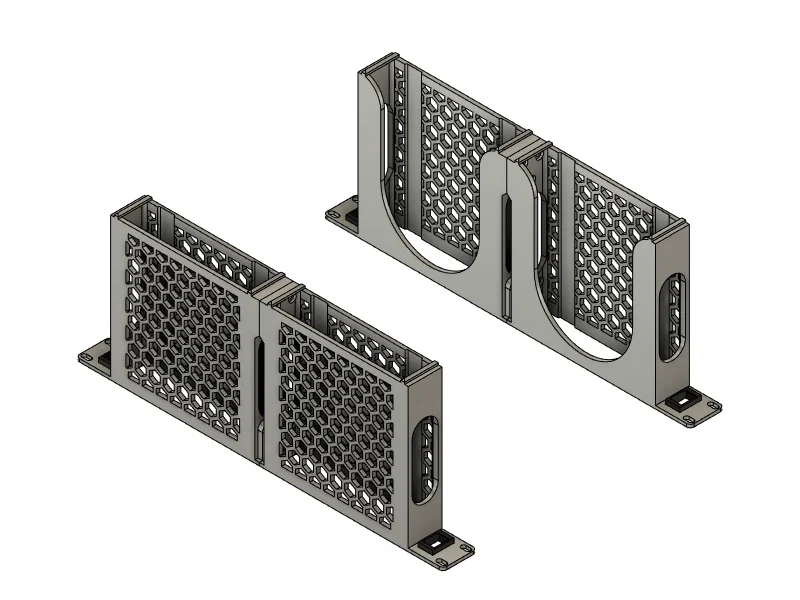 Giá đỡ tủ rack 19 inch cho 2 chiếc Lenovo ThinkCentre Tiny M900 - Image 1