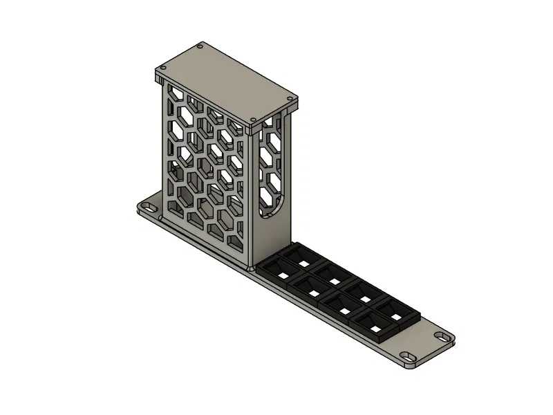 Giá đỡ Rack Mount 10 inch cho Bộ nguồn Unifi Fiber + 8 cổng Keystone - Image 1