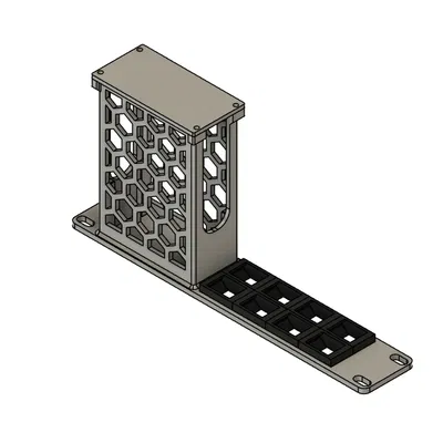 Giá đỡ Rack Mount 10 inch cho Bộ nguồn Unifi Fiber + 8 cổng Keystone