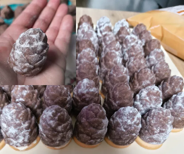 Khuôn mở đôi làm tổ ong (hình nón thông) – Cải tiến, côn, dễ lấy bánh - Image 6