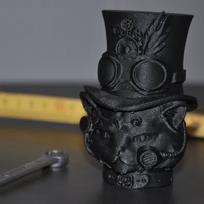 Mèo Máy Phong Cách Steampunk Độc Đáo