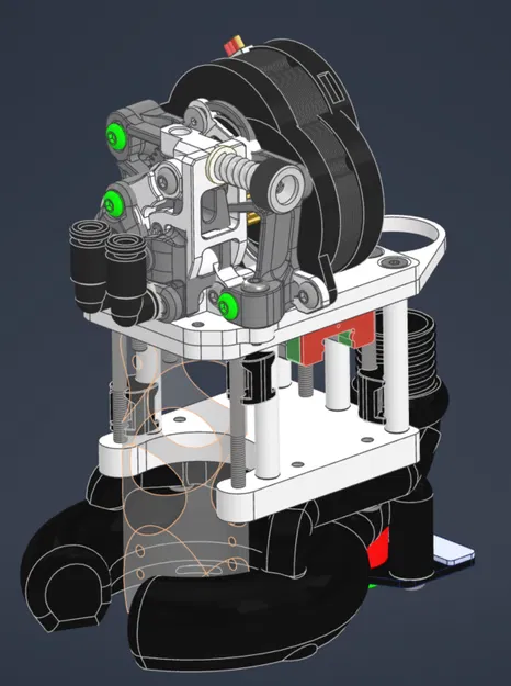 Vzbot Toolhead - Khung đầu in tùy chỉnh cho Chube, Beacon, Sherpa - Image 1