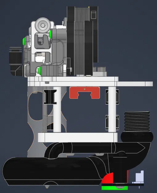 Vzbot Toolhead - Khung đầu in tùy chỉnh cho Chube, Beacon, Sherpa - Image 2