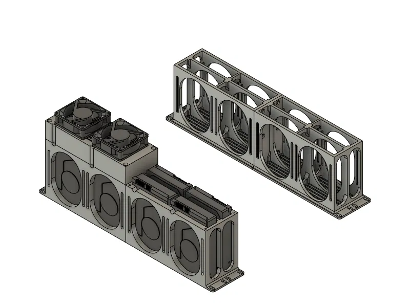 Giá Đỡ Rack 19 Inch Cho 8 Ổ Cứng 3.5 - Image 2