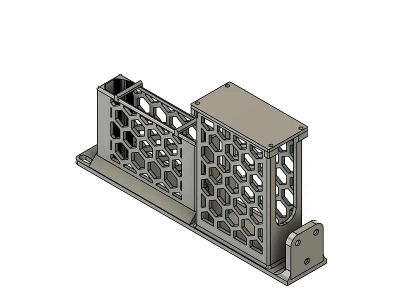 Giá đỡ Module Rack 19 inch cho Unifi UCG-Fiber PSU + Unifi flex mini - Image 1