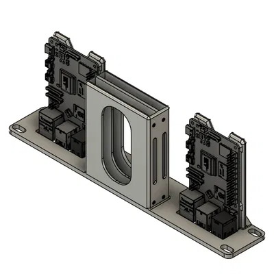 Giá Đỡ Rack 10 Inch Cho 2 Raspberry Pi + 2 SSD