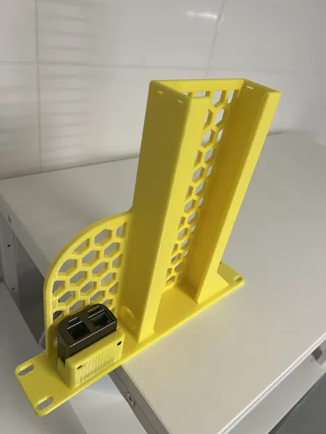 Giá đỡ Power Brick USW ULTRA 210W + JetKVM gắn rack 10 inch - Image 3