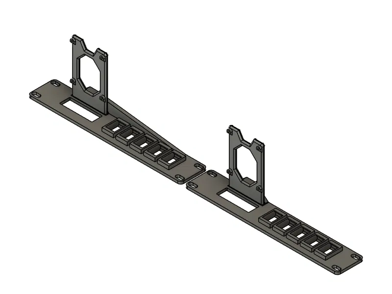 Giá Đỡ Rack 10 Inch Cho 1 Raspberry Pi & 5 Keystone - Image 1