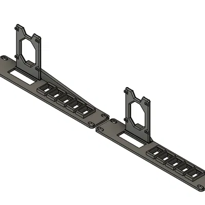 Giá Đỡ Rack 10 Inch Cho 1 Raspberry Pi & 5 Keystone