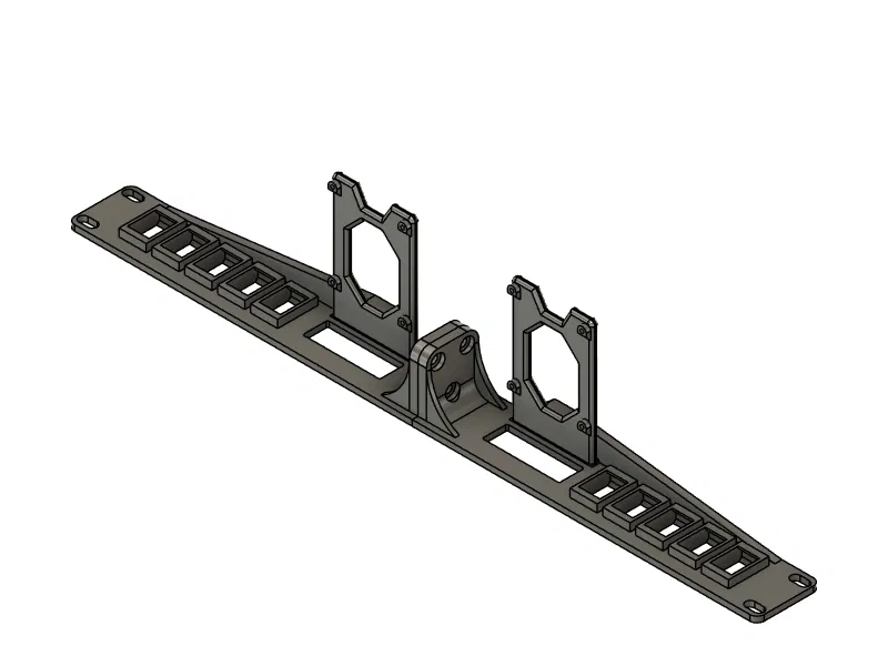 Giá đỡ rack 19 inch cho 2 Raspberry Pi + 10 keystone - Image 1