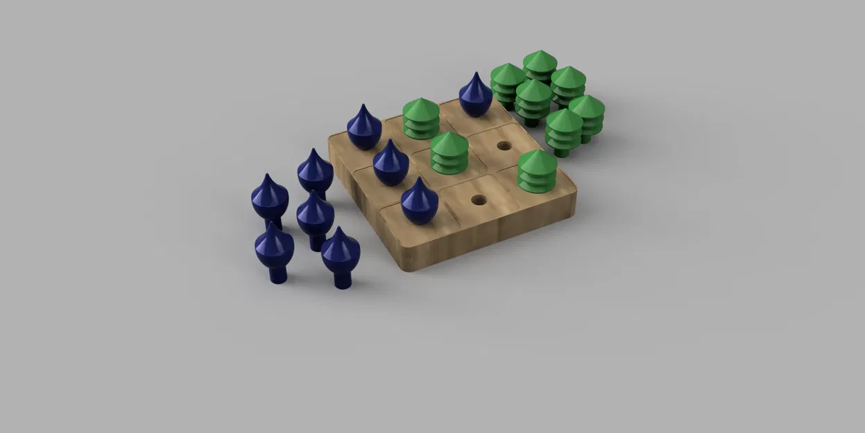 Bàn Cờ Cờ Caro Phong Cách Rừng - Image 5