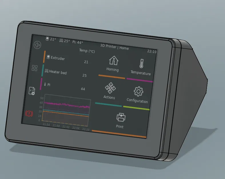 Vỏ Case cho K1/K1C/K1 MAX với Màn Hình LCD DSI Waveshare 4.3inch - Image 1