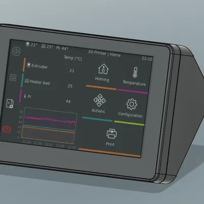 Vỏ Case cho K1/K1C/K1 MAX với Màn Hình LCD DSI Waveshare 4.3inch