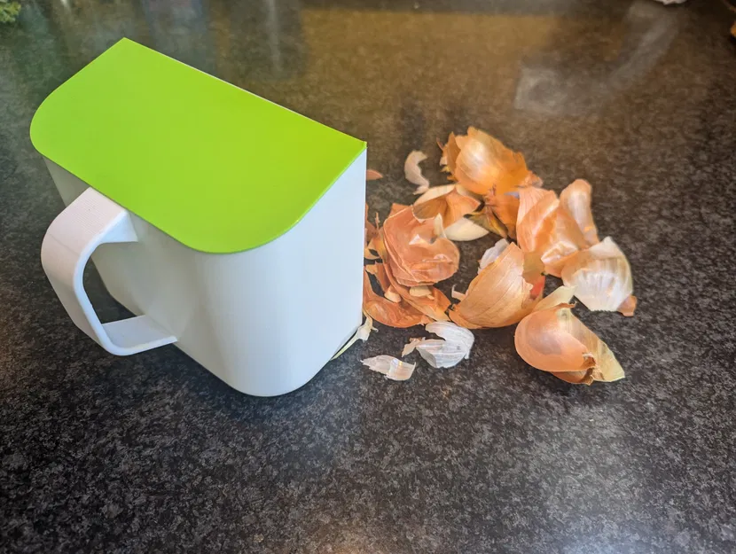 Hũ đựng rác vụn nhà bếp - Dụng cụ cạo sạch mặt bàn - Image 1