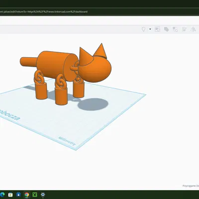 Mô hình con mèo cử động