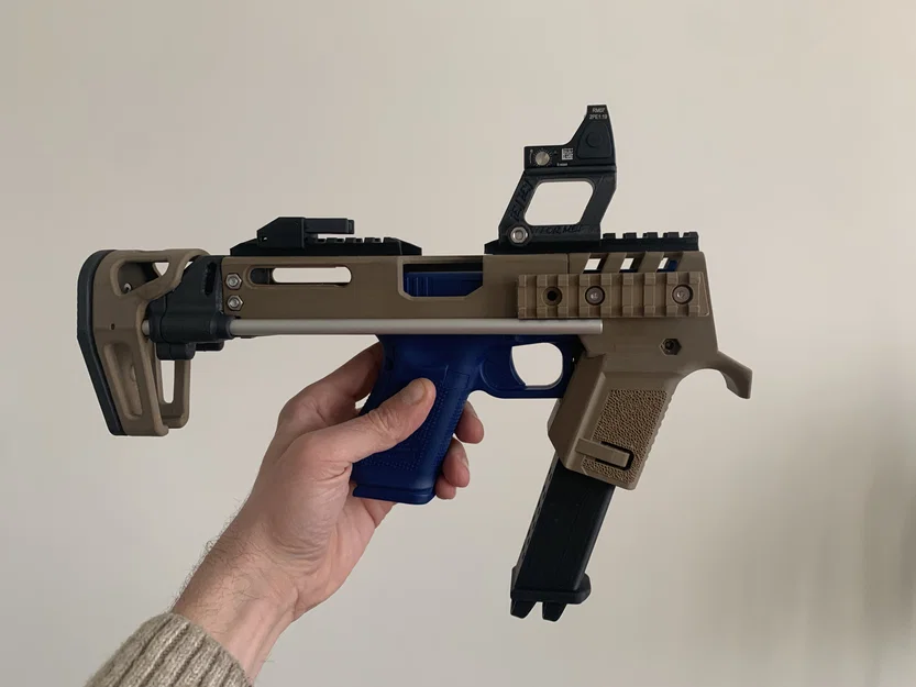 Bộ Báng Súng Carbine Airsoft cho Glock 17 Marui hoặc CYMA AEP - Image 3