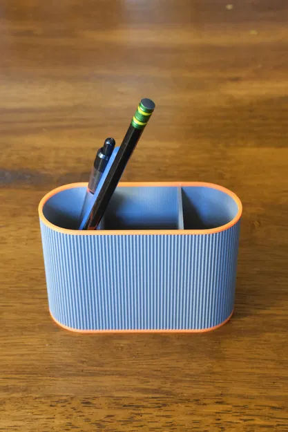 Cốc Đựng Bút Chì Đơn Giản Có Vân - Image 2