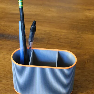 Cốc Đựng Bút Chì Đơn Giản Có Vân