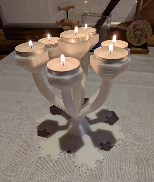 Chân Nến Bông Tuyết Koch - Image 4