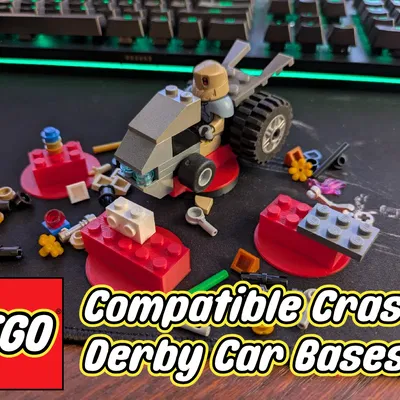 Đế Xe Đụng Xe Dập Tắt Tương Thích Lego