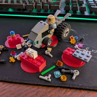 Đế Xe Đụng Xe Dập Tắt Tương Thích Lego