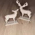 Cặp Hươu/Nai Cách Điệu / Stylized Deer & Doe - Thumbnail 3