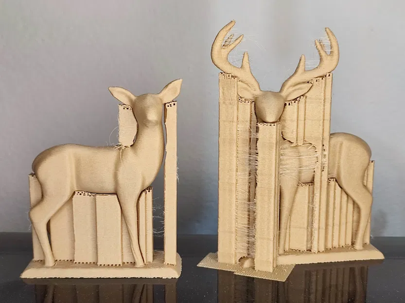 Cặp Hươu/Nai Cách Điệu / Stylized Deer & Doe - Image 4