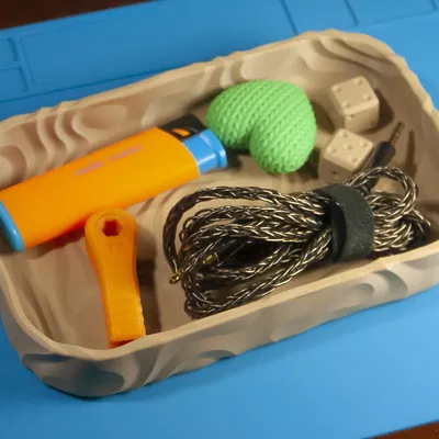 Khay Đựng Đồ Họa Tiết Vòng Tròn