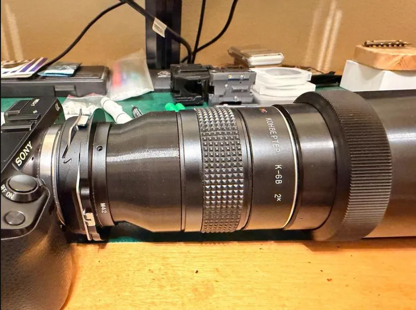 Adapter chuyển đổi M42 sang Kiev 88 (Bayonet V / Байонет В) - Image 2