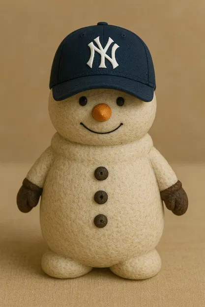 Mô hình Người Tuyết Dễ Thương NY Yankees 4 - Image 1