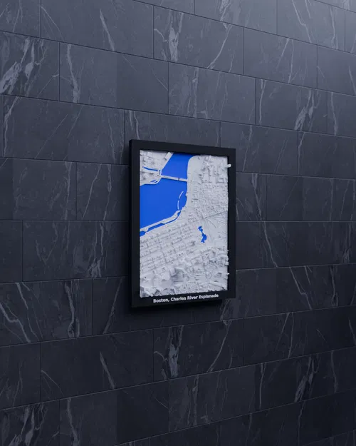 Mô hình thu nhỏ địa hình 3D Boston, Charles River Esplanade - Image 4