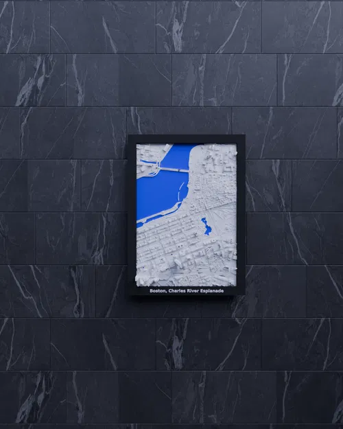 Mô hình thu nhỏ địa hình 3D Boston, Charles River Esplanade - Image 5