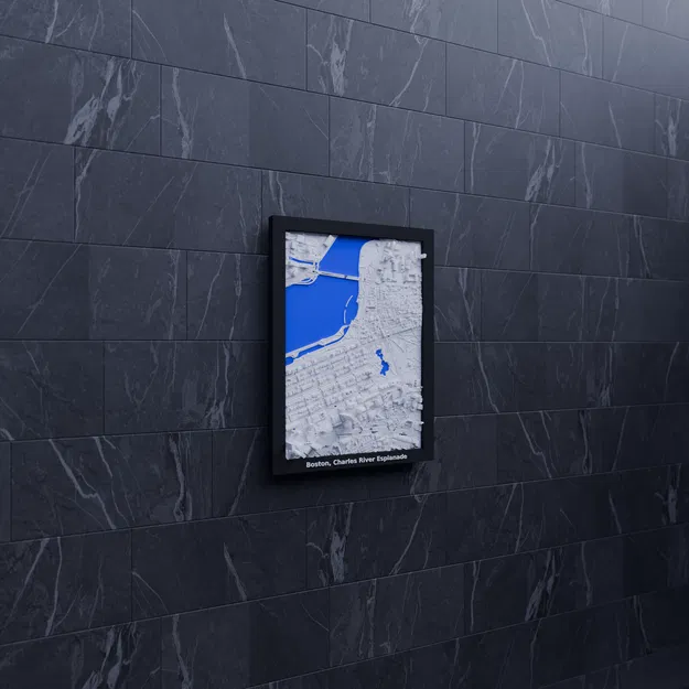 Mô hình thu nhỏ địa hình 3D Boston, Charles River Esplanade - Image 6