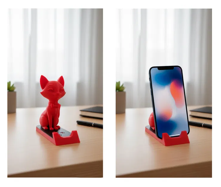 Chỗ Đựng Điện Thoại Hình Mèo - Cat Phone Holder - Image 1