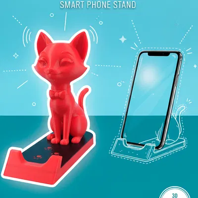 Chỗ Đựng Điện Thoại Hình Mèo - Cat Phone Holder