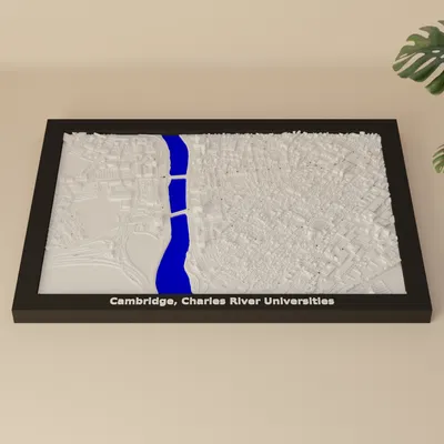 Mô hình 3D Địa hình Cambridge, Đại học Charles River - Hoa Kỳ